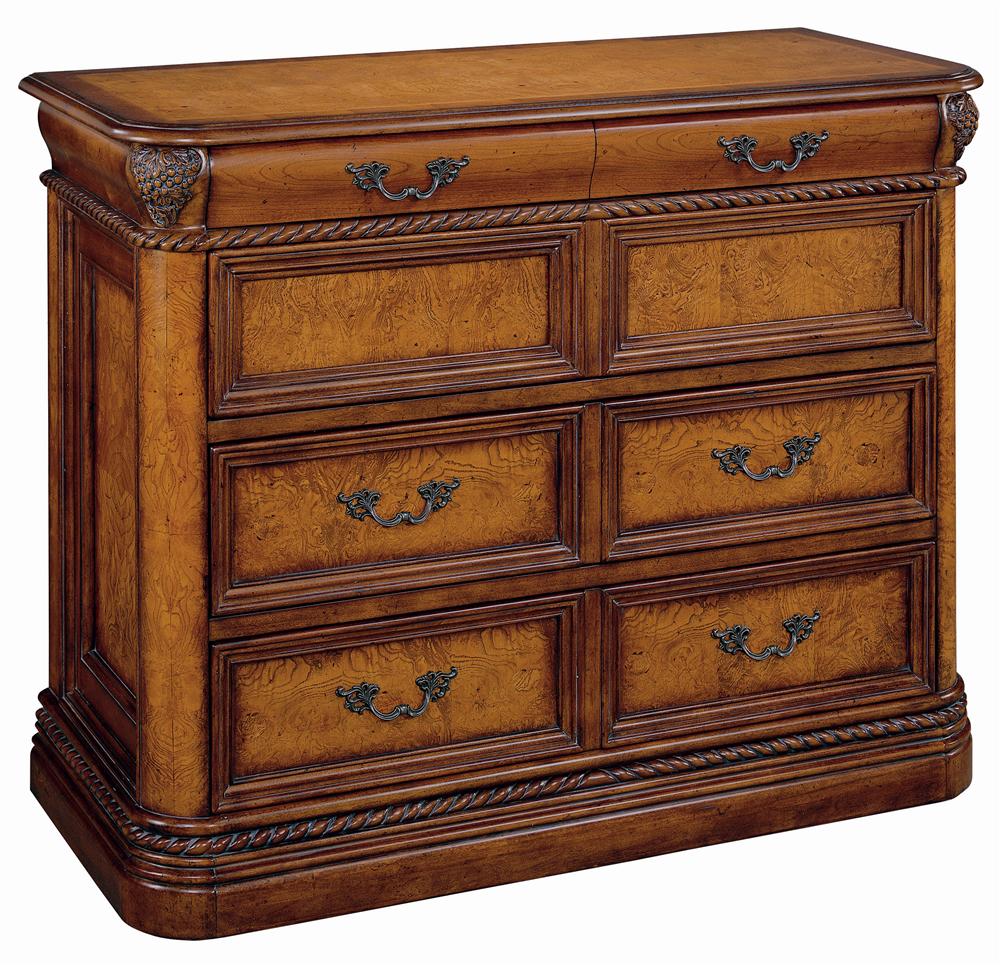 Aspenhome Napa 3 Drawer Entertainment Chest with Drop Front Component